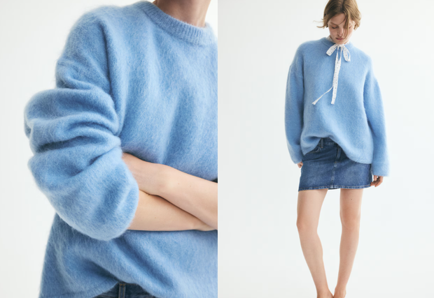 Sweter z wełną z H&M w kolorze 