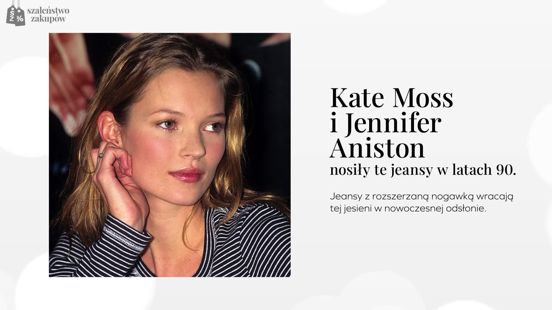 Kate Moss i Jennifer Aniston nosiły te jeansy w latach 90. Teraz podbijają trendy na jesień 2026