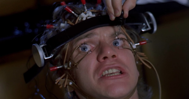 Kadr z filmu „Mechaniczna pomarańcza” 