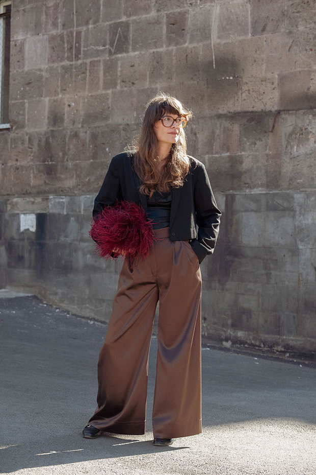 Pleated trousers