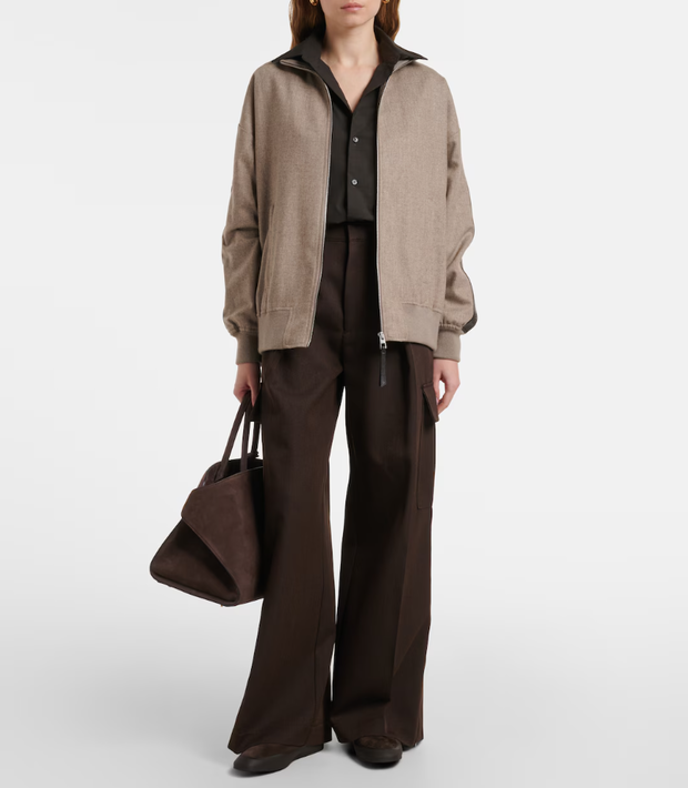 Apres Ski shearling-lined suede ballet flats