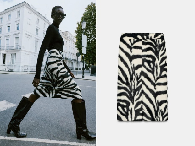 „Zebra midi skirt” na zimę 2026/2027