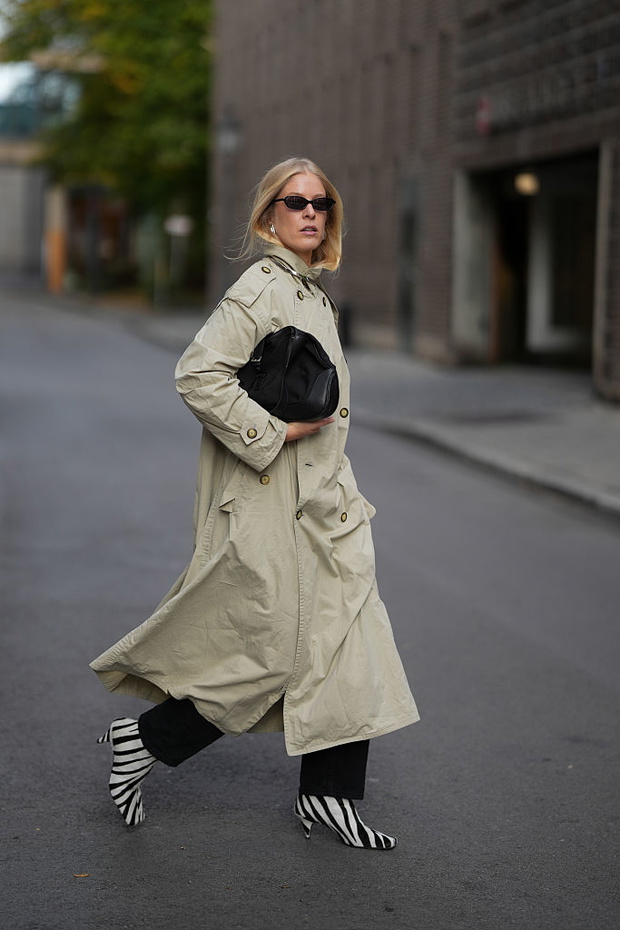 Black jeans trench coat