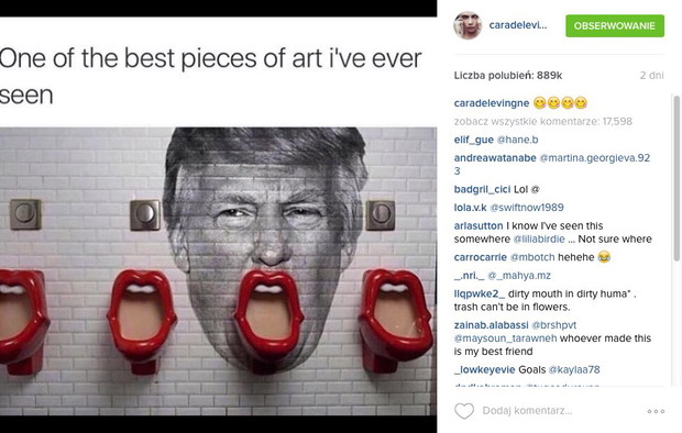 @caradelevingne Instagram