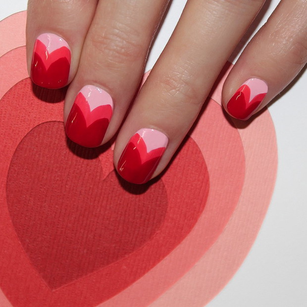 13Cupid-would-definitely-approve-layered-heart-nail-art-DIY