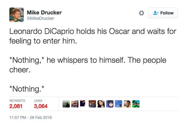 Leonardo DiCaprio memy Oscary 2016 / Instagram
