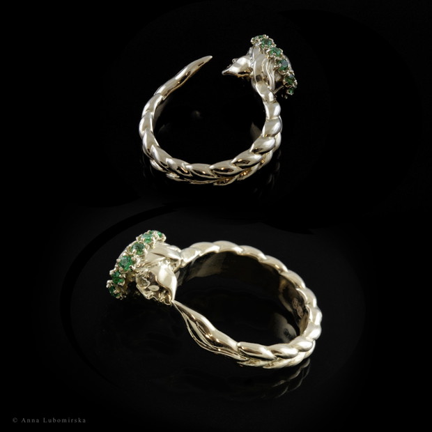 Slavic Woman with emeralds