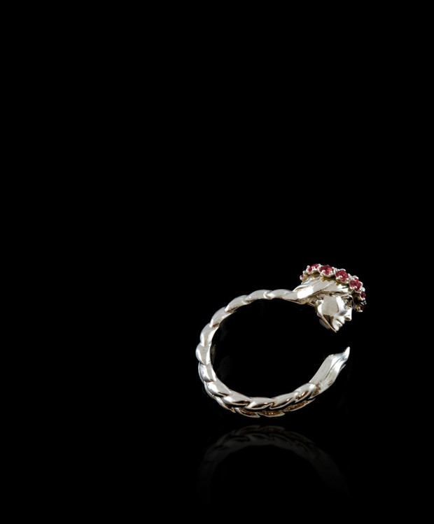 Slavic Woman with rubies