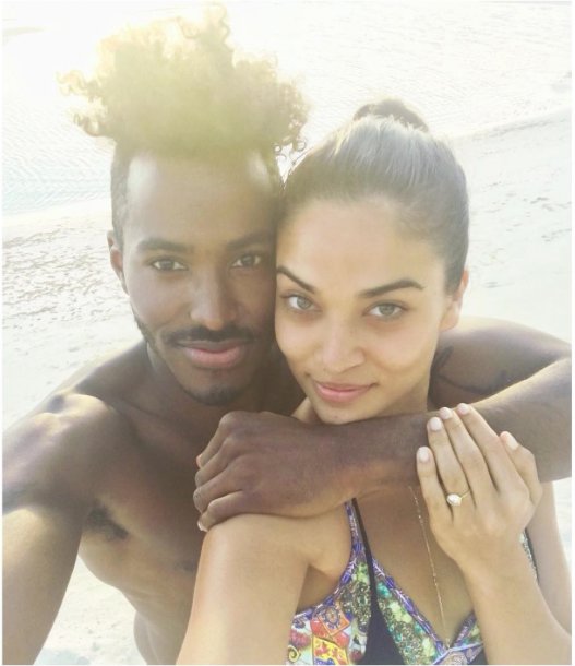 Shanina Shaik and DJ Ruckus