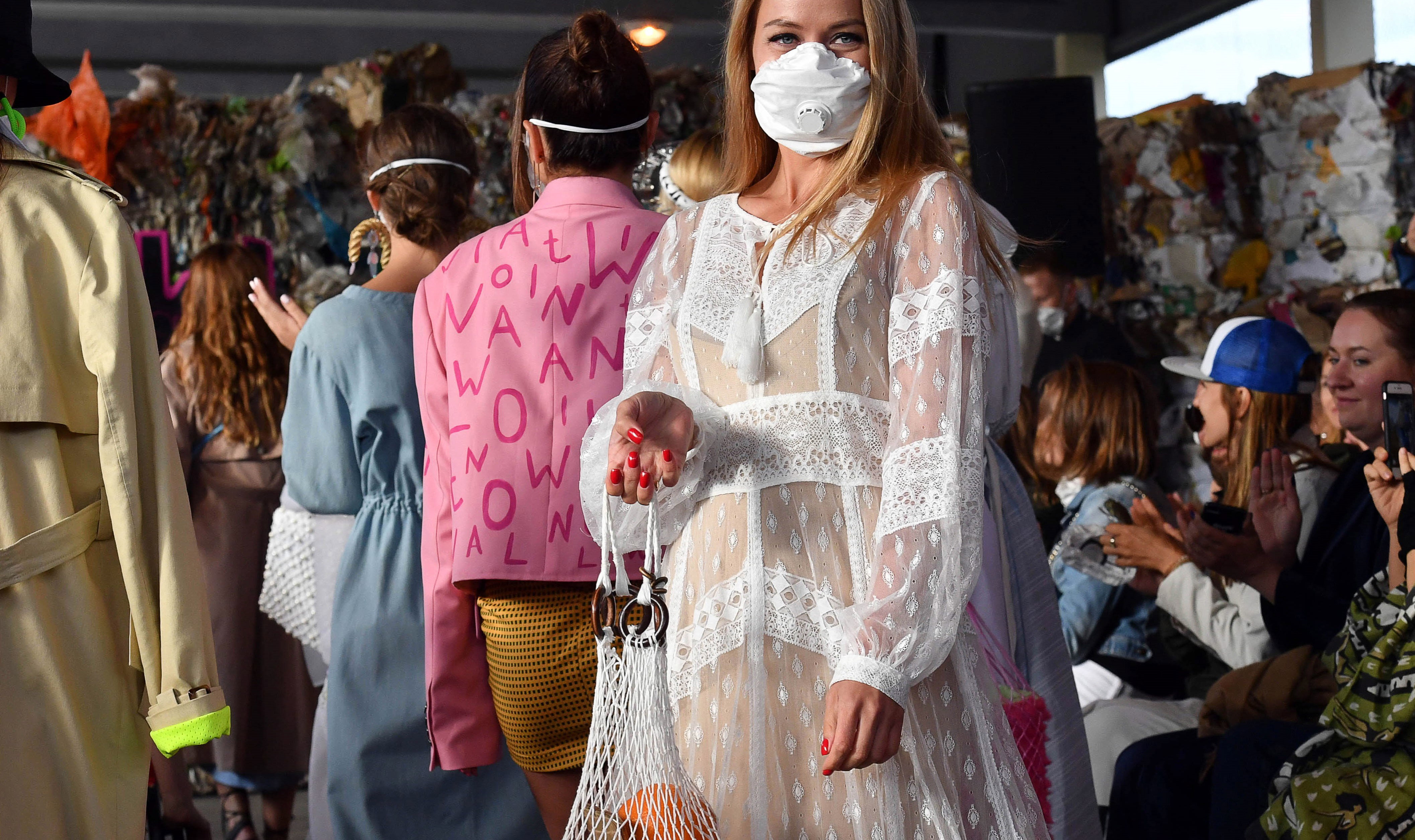 Fashion show at dumping ground outside Minsk to raise awareness about waste recycling