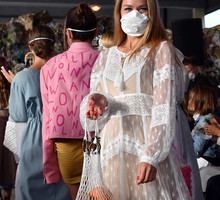 Fashion show at dumping ground outside Minsk to raise awareness about waste recycling