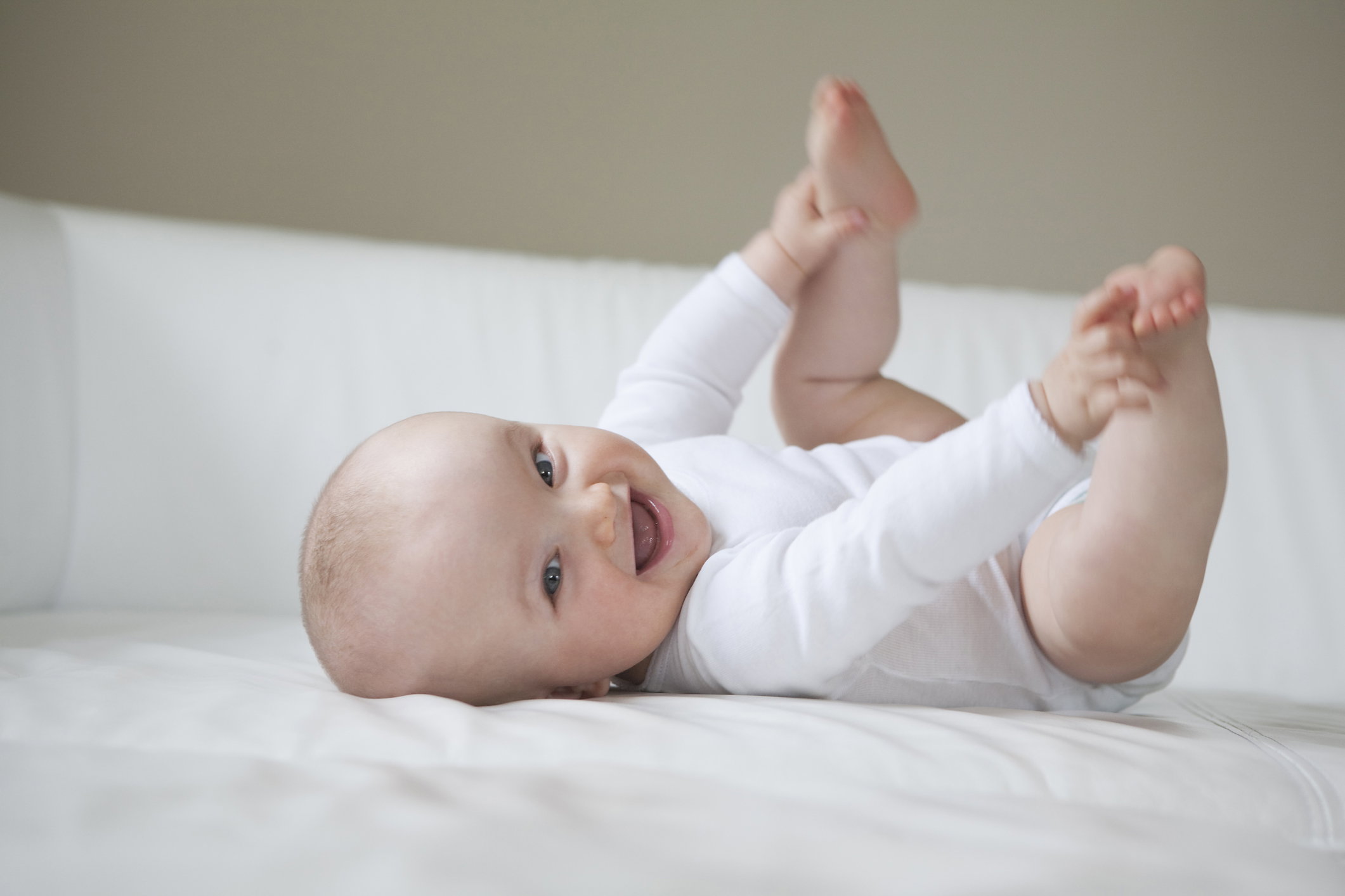 baby laughing