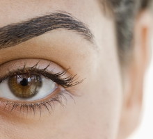 Extreme close up of woman's eye