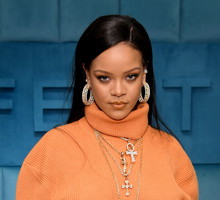 Robyn Rihanna Fenty And Linda Fargo Celebrate The Launch Of FENTY At Bergdorf Goodman