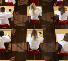 Children stting an exam
