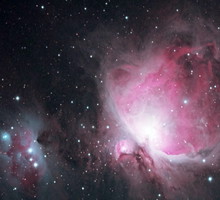 The Orion and the Running Man Nebulae