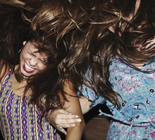Group of friends having fun