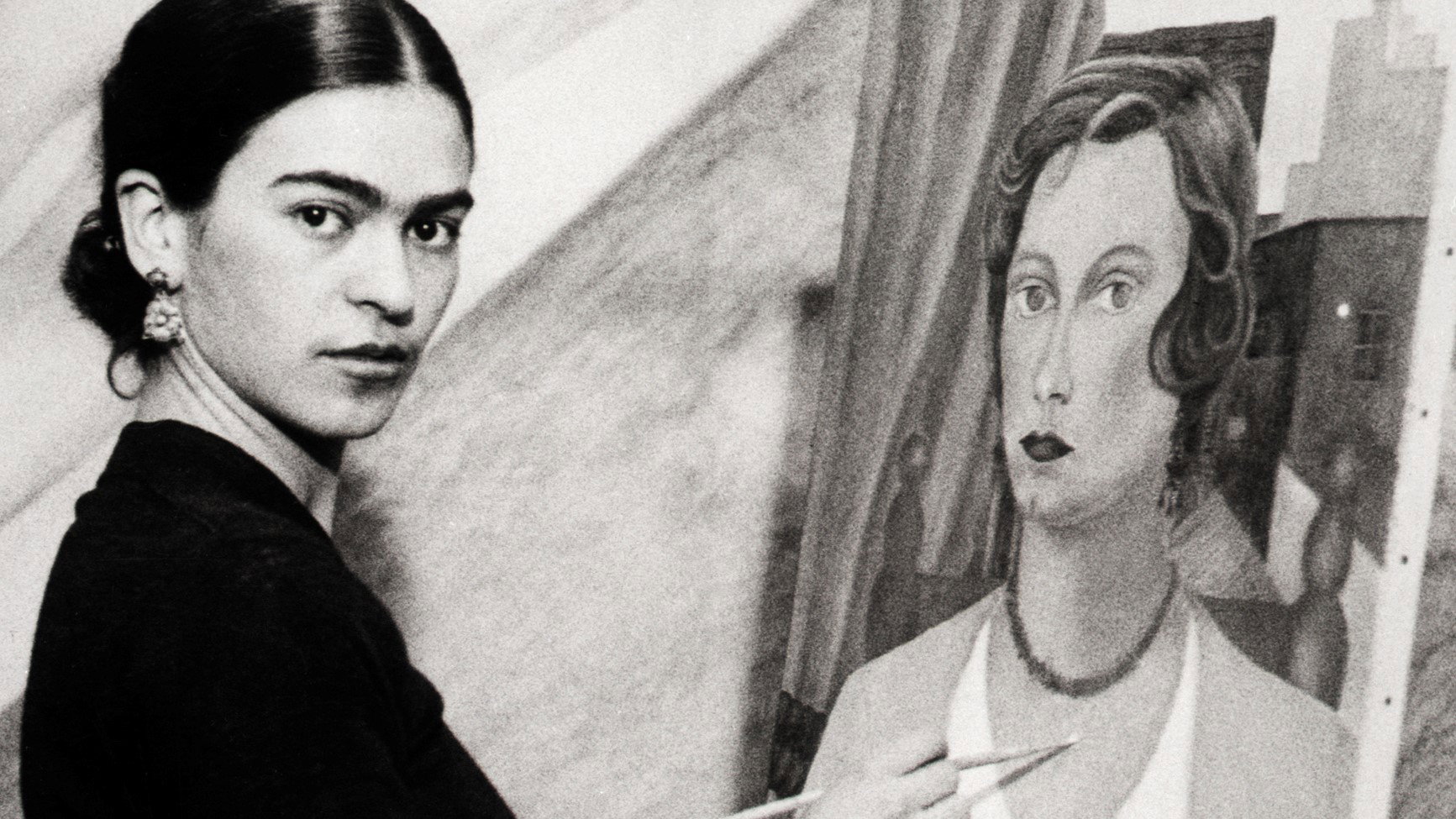 Frida Kahlo Painting Portrait of Mrs. Jean Wight