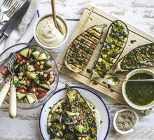 Grilled Eggplant Healthy Dinner Party
