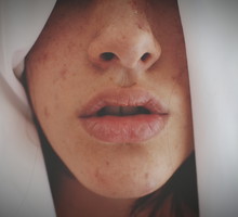 Close-Up Of Young Womans Mouth