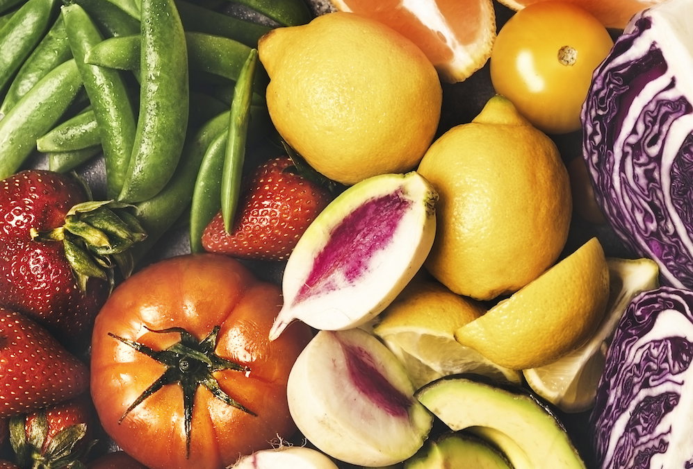 Fresh vegetables, and fruits