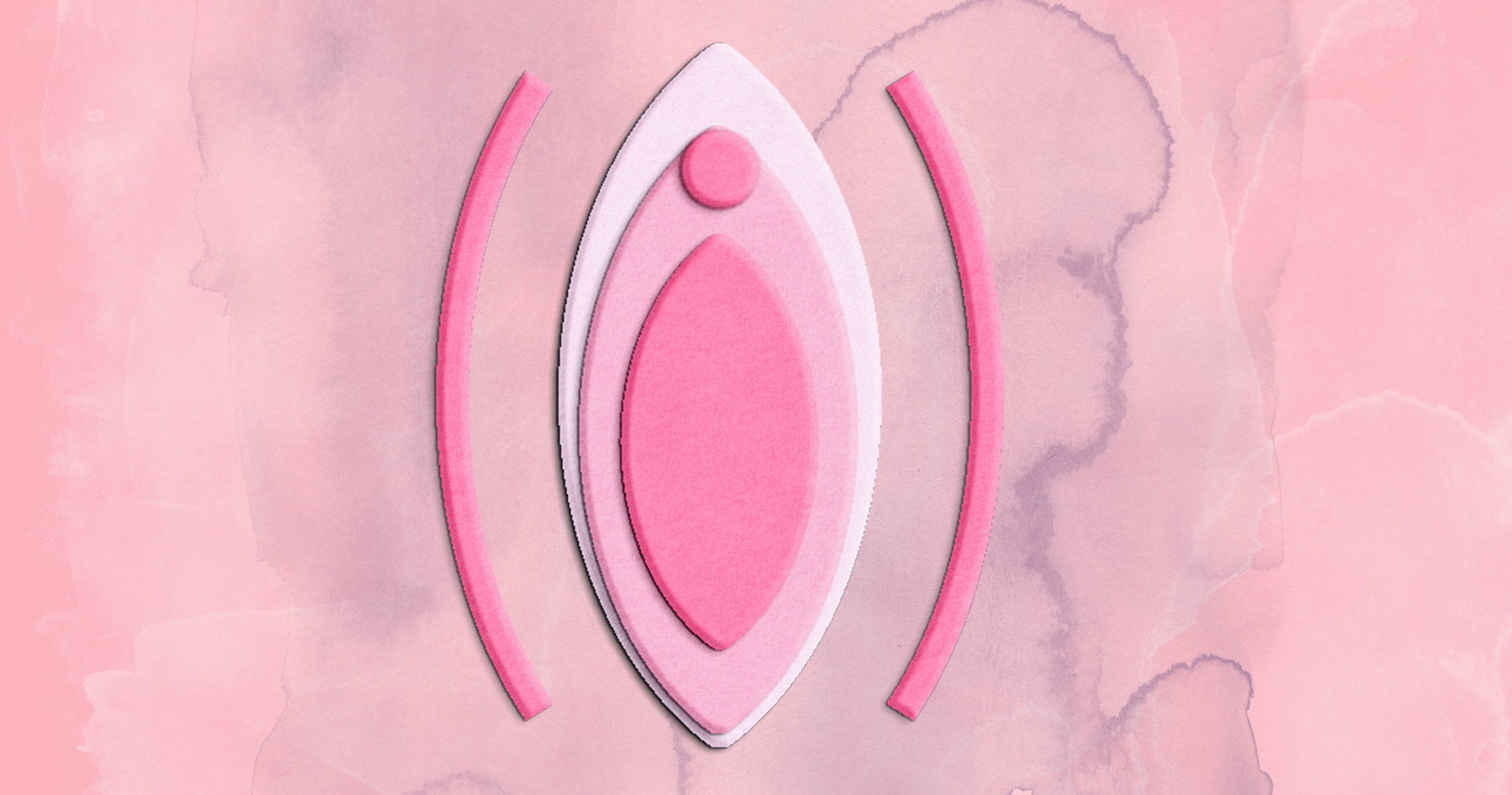 pink paper conceptual image of vagina