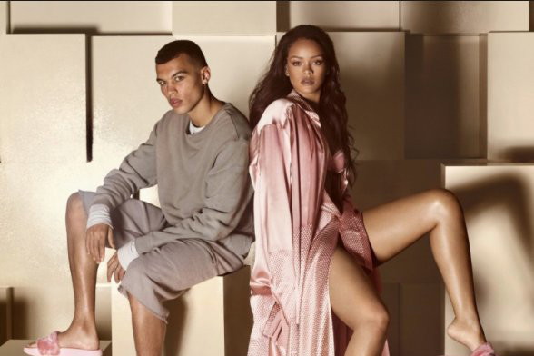 Rihanna x Puma Fenty Fur Leadcat Slides