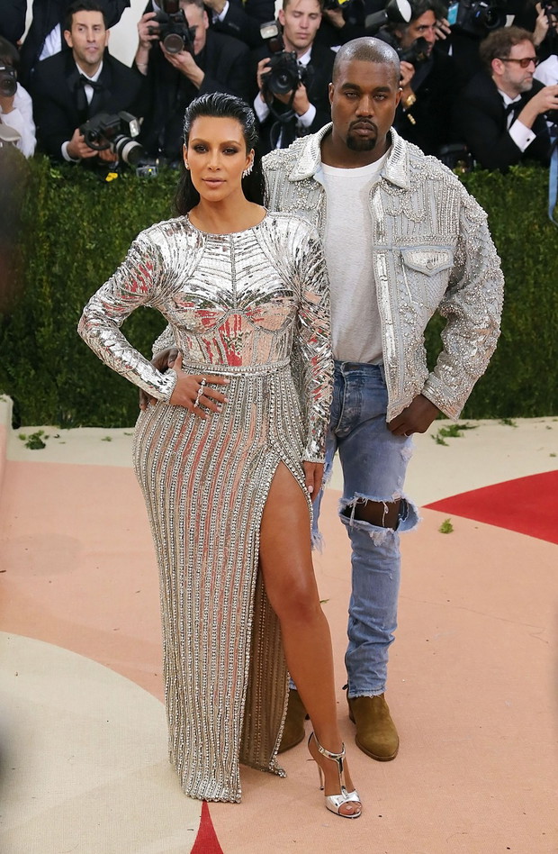 Kim Kardashian i Kanye West na Met Gala 2016 / fot. East News