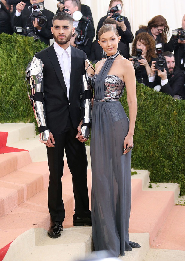 Zayn Malik i Gigi Hadid na Met Gala 2016 / fot. East News