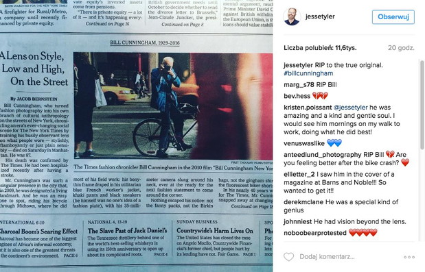 Jesse Tyler żegna Billa Hunninghama