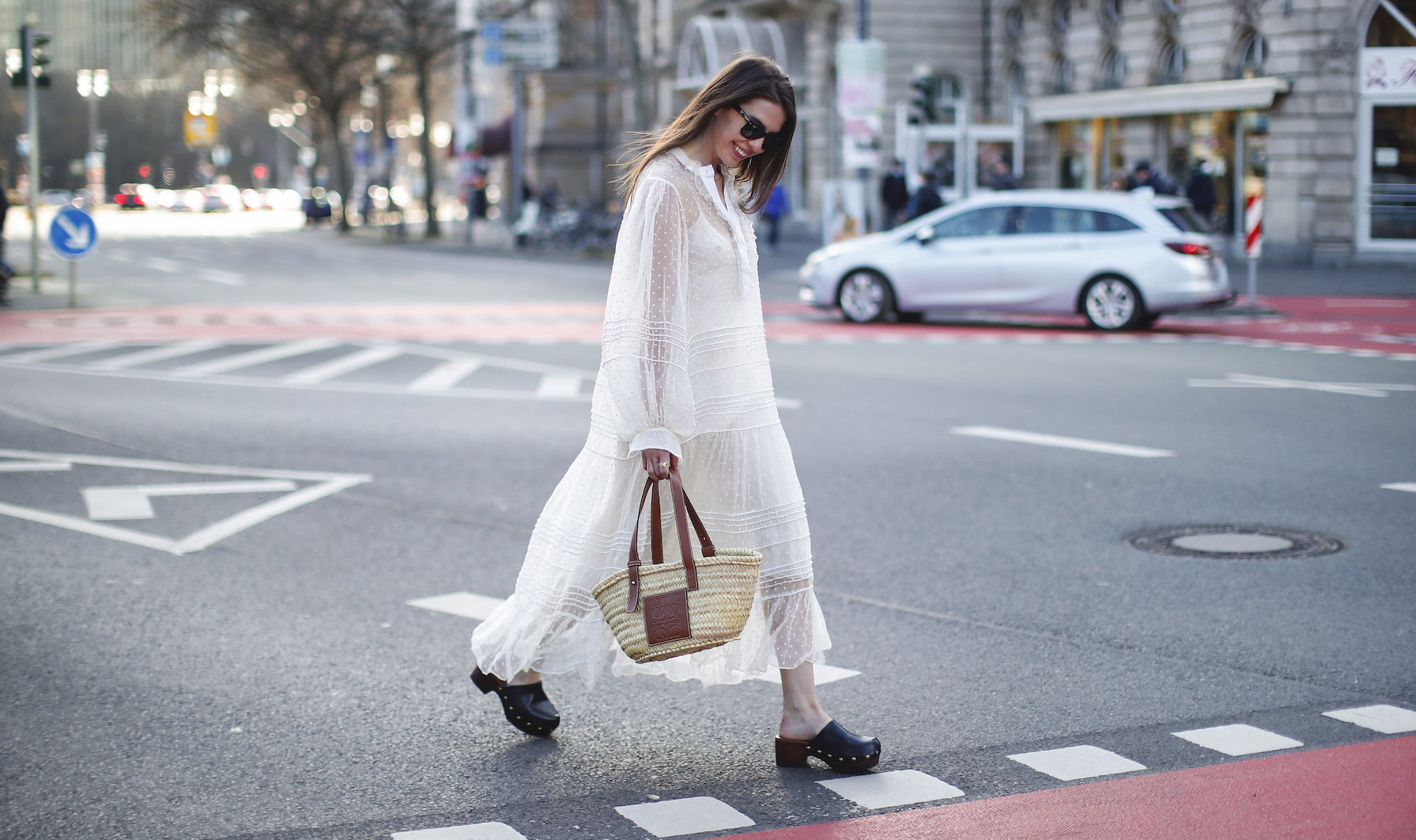 Sarah Lou Falk Street Style Shooting In Frankfurt am Main