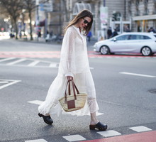 Sarah Lou Falk Street Style Shooting In Frankfurt am Main