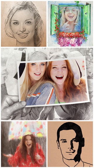 Photo Art Maker: graffiti creator & watercolor effect, pencil sketch, drawing fffects