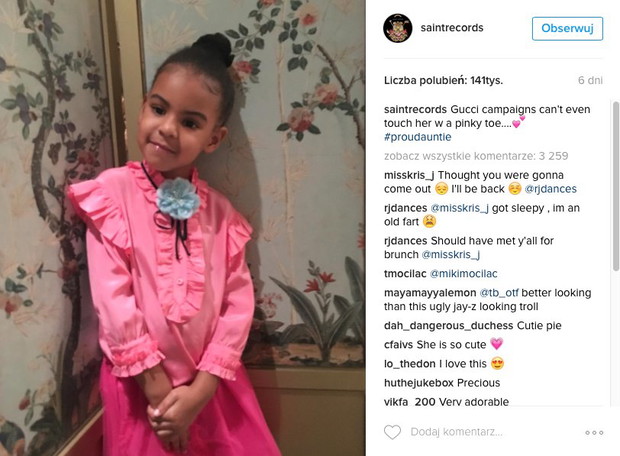Beyonce i Blue Ivy w takich samych sukienkach Gucci - te zdjęcia są urocze