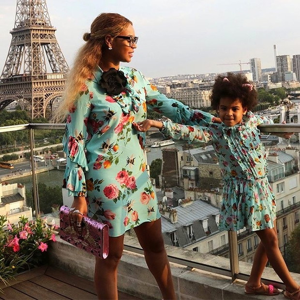Beyonce i Blue Ivy w takich samych sukienkach Gucci - te zdjęcia są urocze