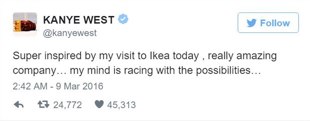 Kanye West IKEA