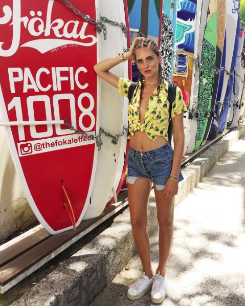 Chiara Ferragni na Hawajach