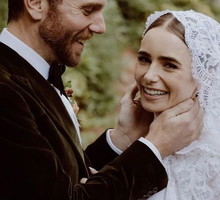 Lily Collins pokazała nowe zdjęcia ze ślubu!!! I zdradziła więcej szczegółów na temat sukni ślubnej!