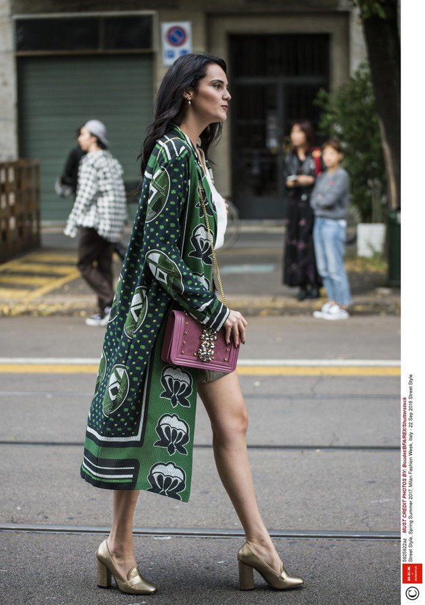 Street fashion podczas Tygodnia Mody w Mediolanie - wiosna/lato 2017