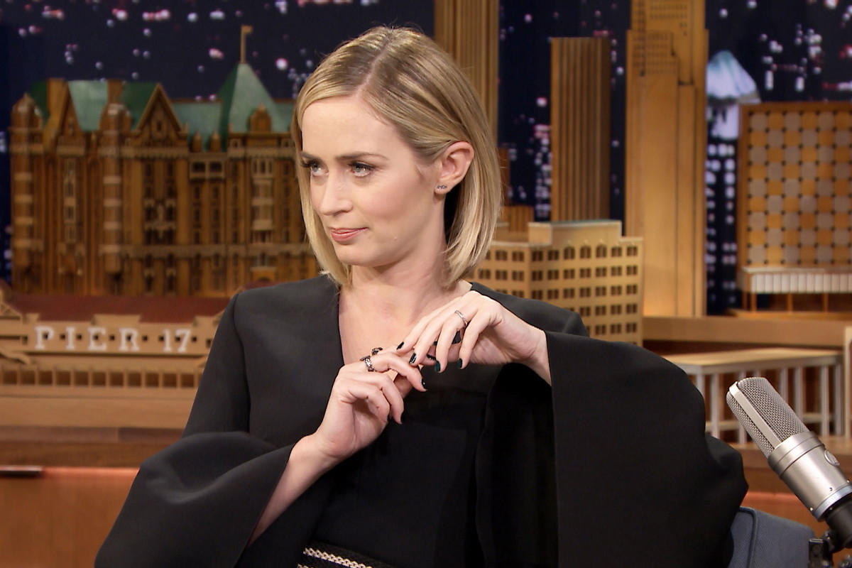 Emily Blunt Jimmy Fallon