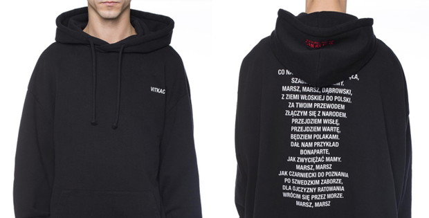 Vetements stworzył bluzę z Hymnem Polski! Wyprzedała się na pniu