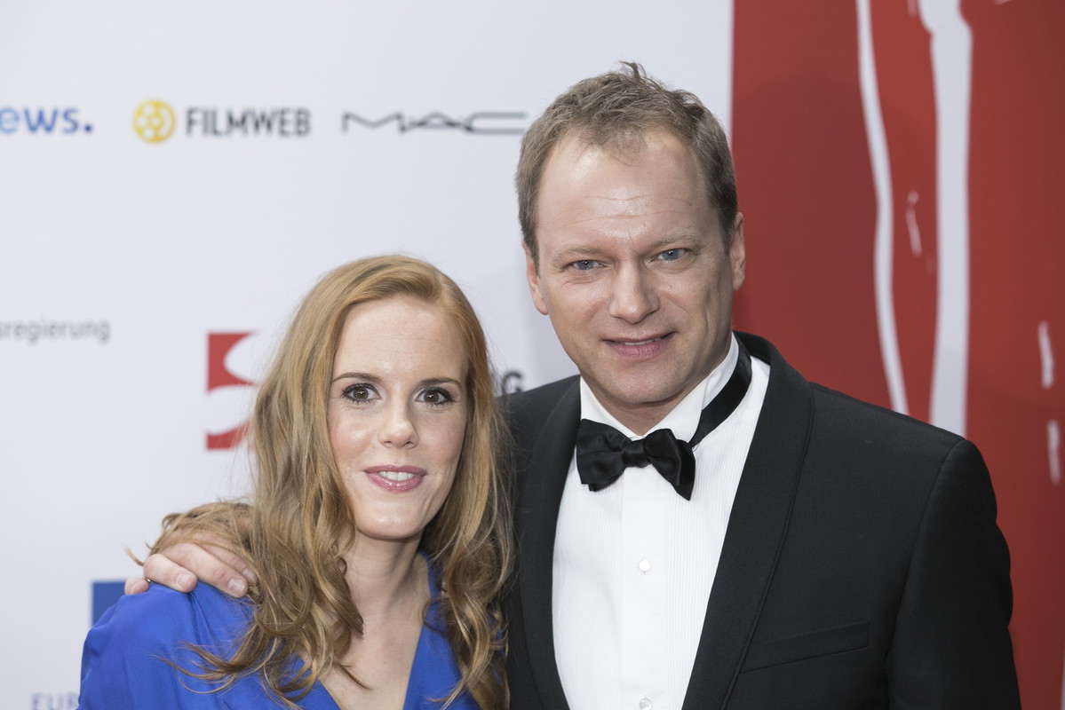 Maciej Stuhr z żoną podczas gali Europejskich Nagród Filmowych