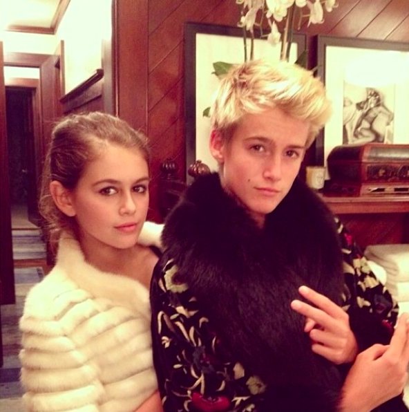 Kaia i Presley Gerber - dzieci Cindy Crawford zaczynają karierę w modelingu