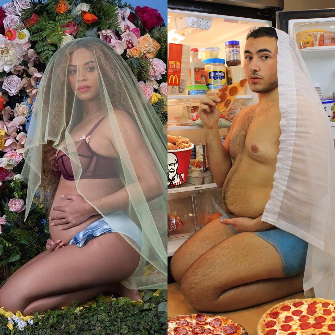 Beyonce w ciąży: @itsminagerges Instagram