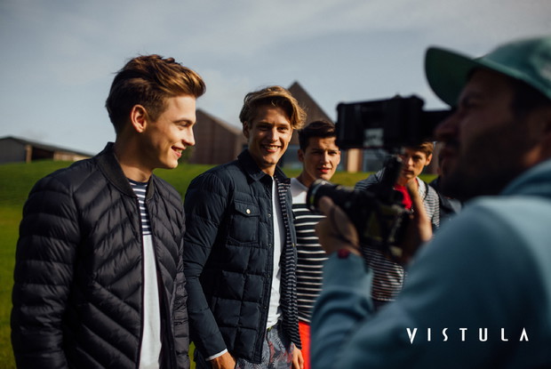 Jakob Kosel w kampanii Vistula wiosna-lato 2017 - backstage
