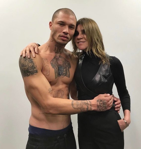 Jeremy Meeks i Carine Roitfeld