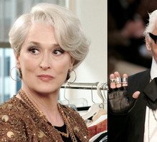 Meryl Streep, Karl Lagerfeld