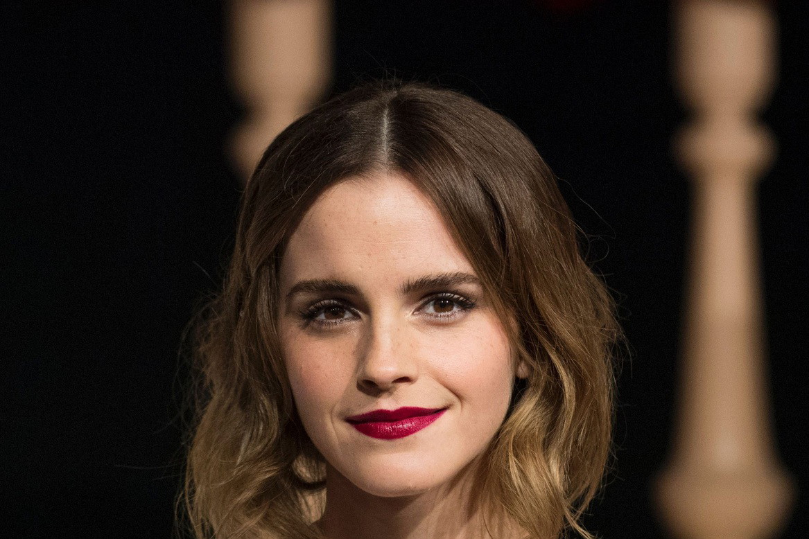 Emma Watson na premierze filmu "Piękna i Bestia" w Chinach