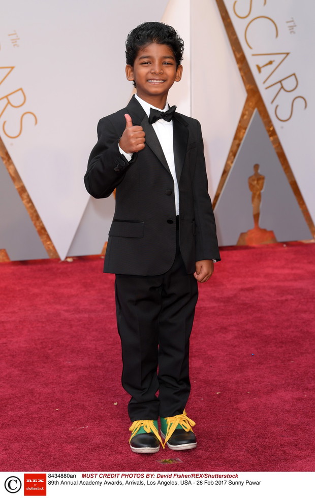 Oscary 2016, stylizacje gwiazd: Sunny Pawar