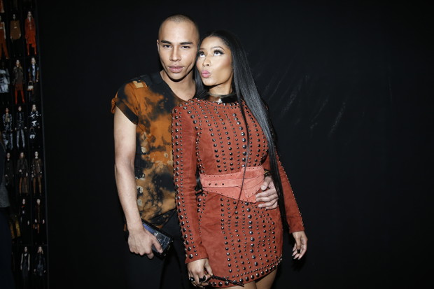 Nicki Minaj na pokazie Balmain podczas paryskiego tygodnia mody